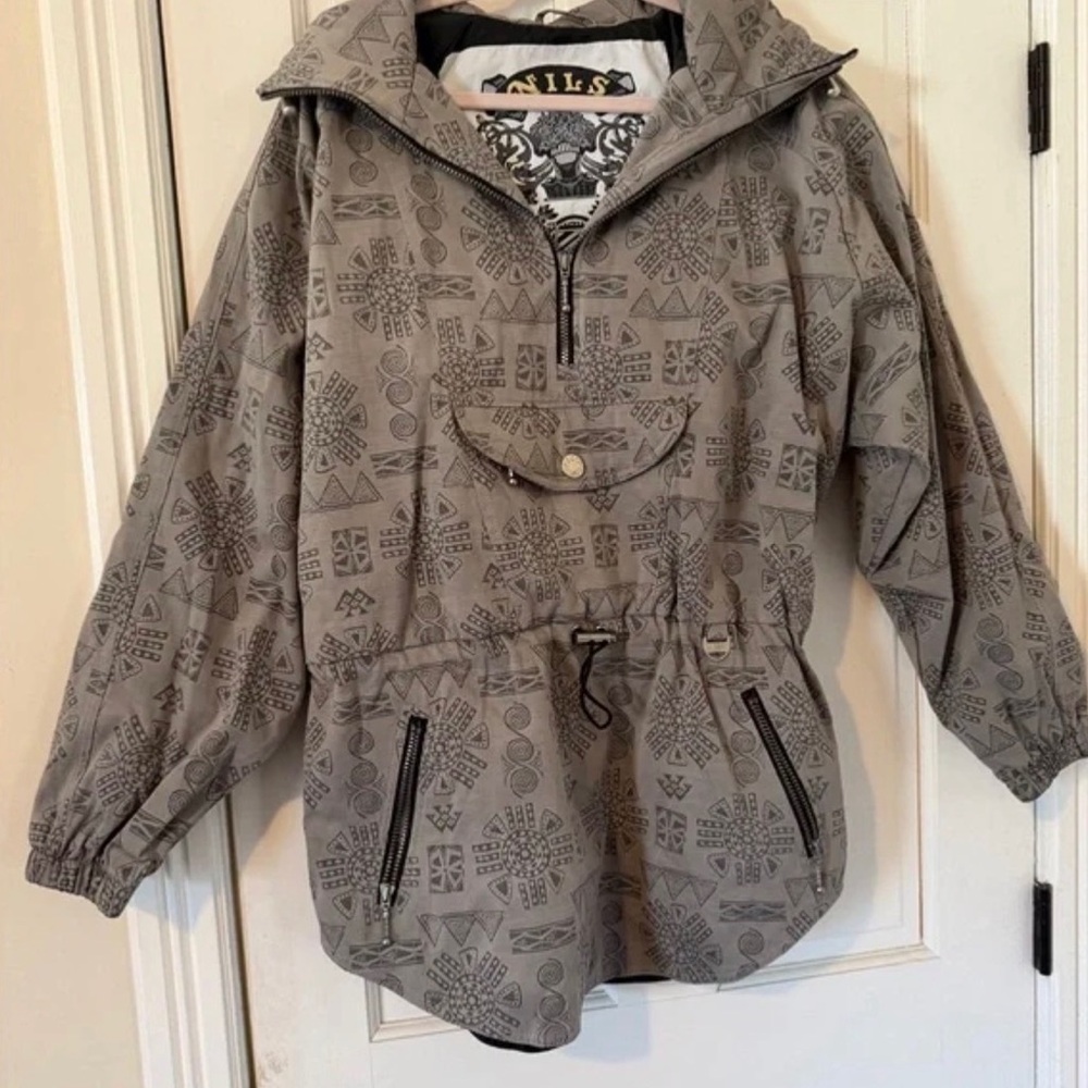 NILS Black and White Patterned Jacket